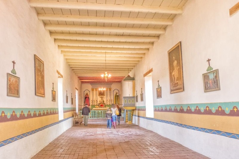 Interior of the Mission chapel. 