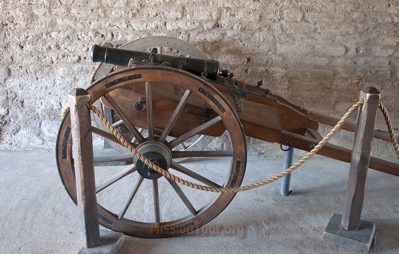 Replica 1830s cannon at Barracks