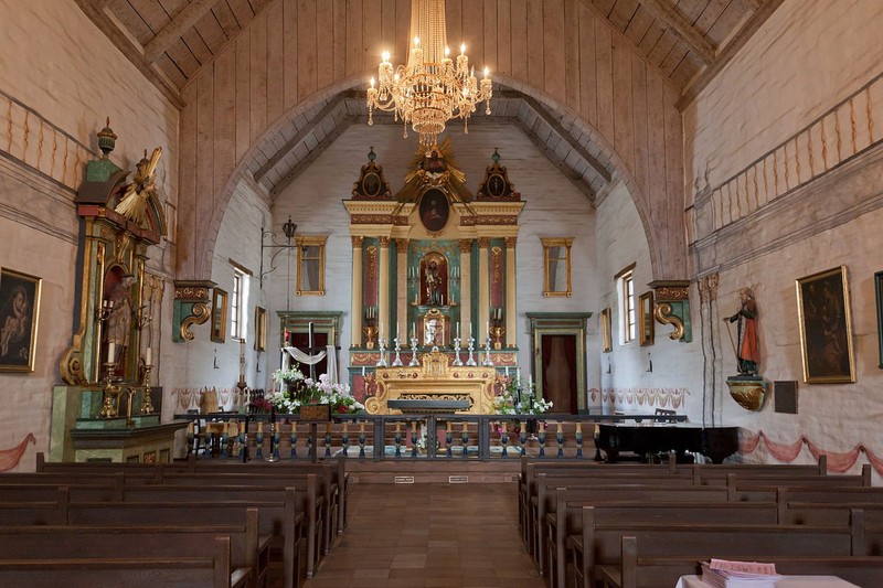 Present-day interior of the chapel, as it was reconstructed in 1985.