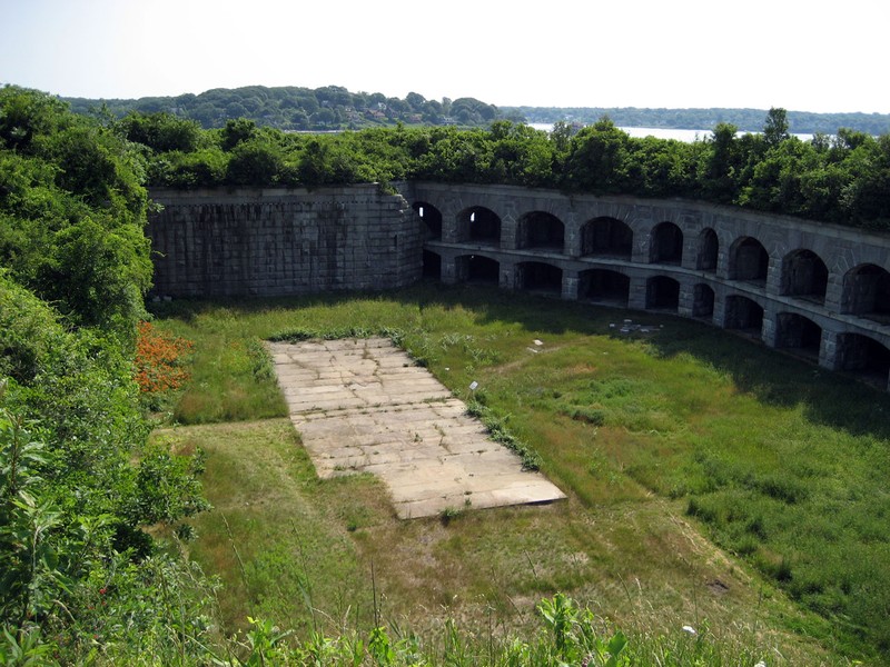 Parade grounds of Fort Gorges