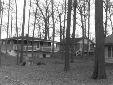 Lake cottages on Fox Lake.