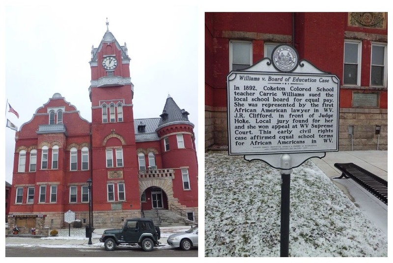 This historic marker near the Tucker County Courthouse shares the history of the landmark decision.