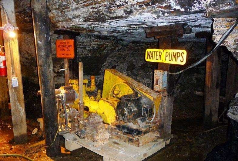 The tour takes users 1500 feet into a historic coal mine. 