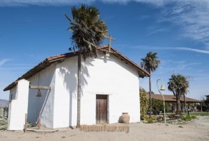 The original mission church has been restored, along with the old padres' quarters.