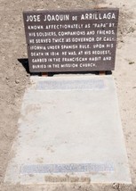 Grave of Spanish Governor José Joaquín de Arrillaga