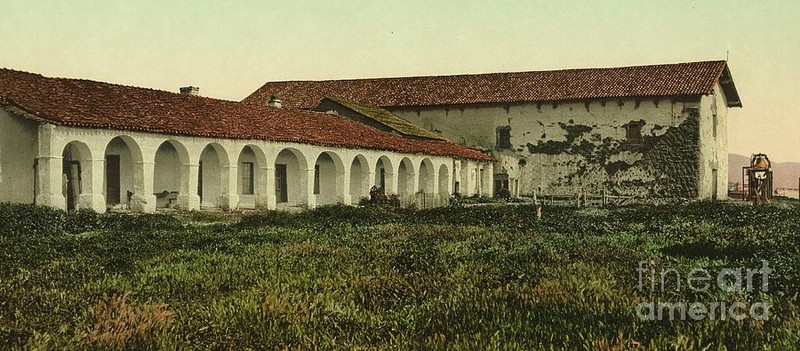 The mission as it appeared in 1898, the year the Spanish-American War began. 