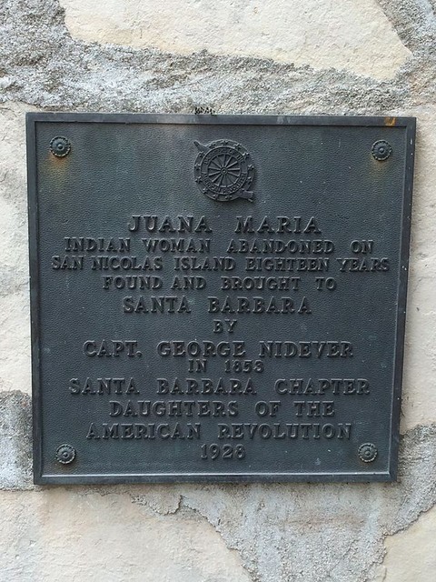 Memorial plaque to Juana Maria.