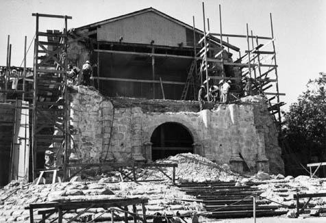 Reconstruction of mission following the 1925 quake