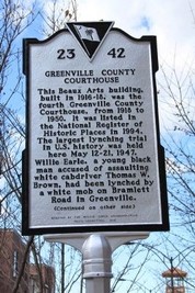 Historical marker that tells a brief history of the events detailed above.