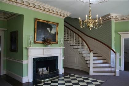 The inside of the current mansion. 