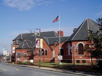 This picture is the Greensboro Historical Museum.  It was established in  1938 and is still open as of today.  The museum was once a church, but after renovation, it was established as an official museum for Guilford County.