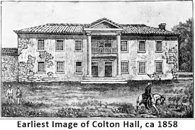 Colton Hall as it looked in 1858. 