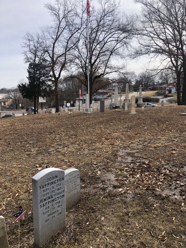 John and Jemima Sappington Headstone