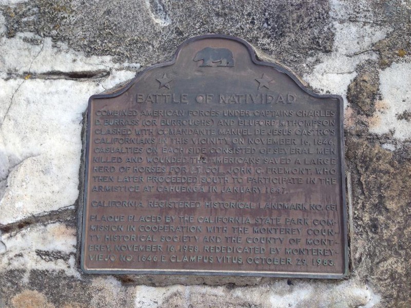 Marker for Battle of Natividad