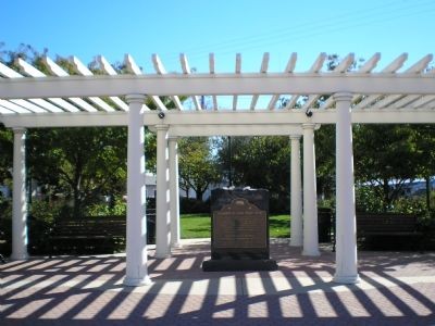 Marker at supposed site of Armistice Oak tree