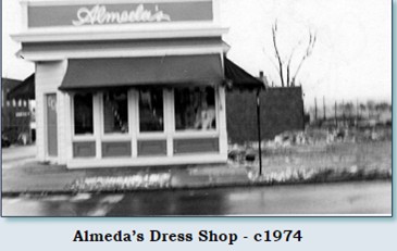 This is the 1910 house as a dress store in 1974.