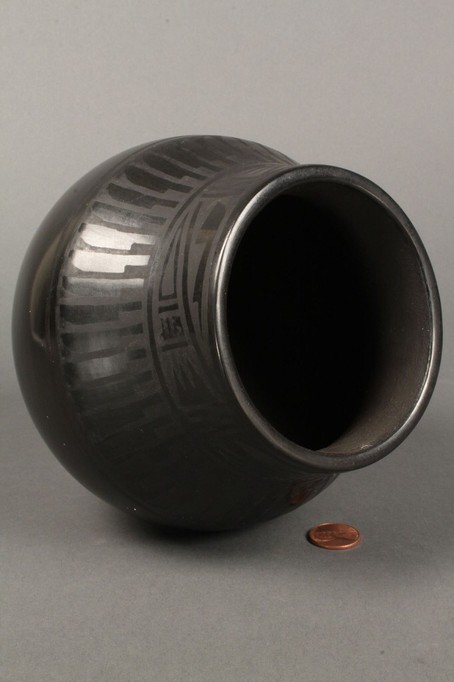An example of Black-on-Black pottery
