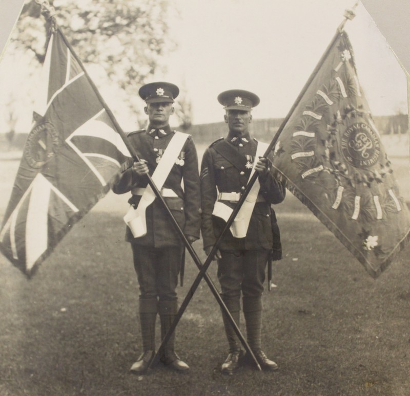 Regimental Colours presented by King George V, 26 May, 1932