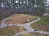 The crescent mound at the Owl Creek site