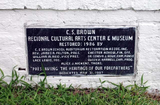 Restoration Plaque