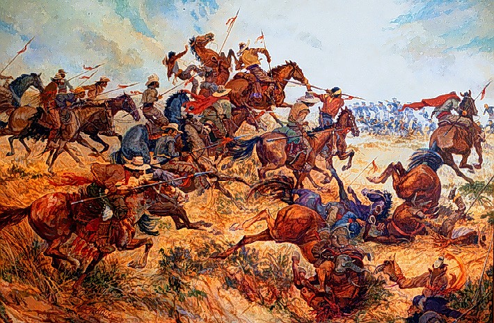 Artist rendition of battle