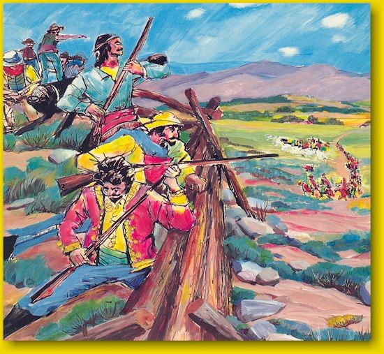 1976 depiction of battle