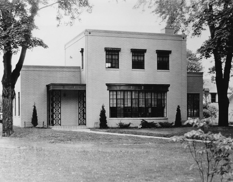 The Ensign-Seelinger House in Huntington, WV soon after it was constructed circa 1933-35 