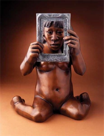 Figurine by Roxanne Swentzell