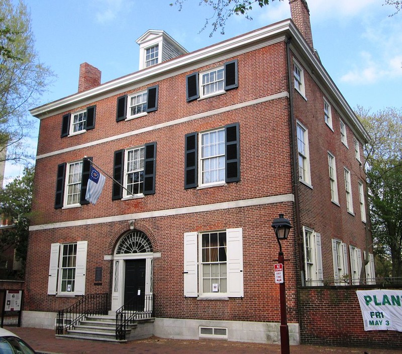 A view of the Physick House.