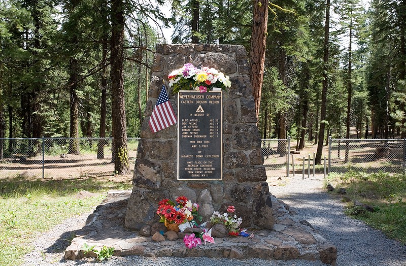 The plaque commemorating Elsie and the six children who died. The actual spot of the bomb blast is fenced off.
