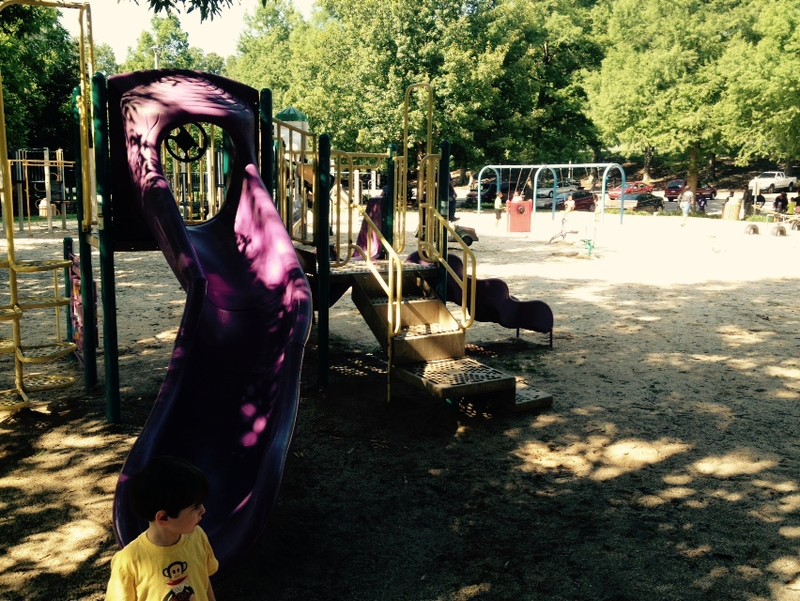 The playground at Chavis Park. 