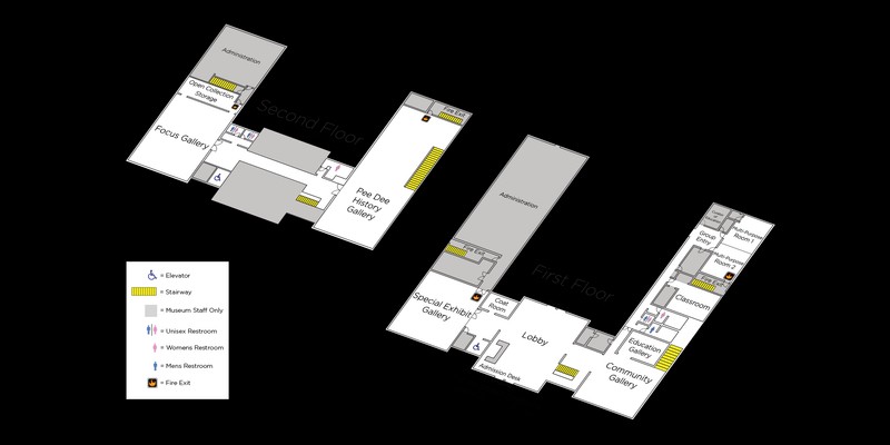 Floor plan of the museum