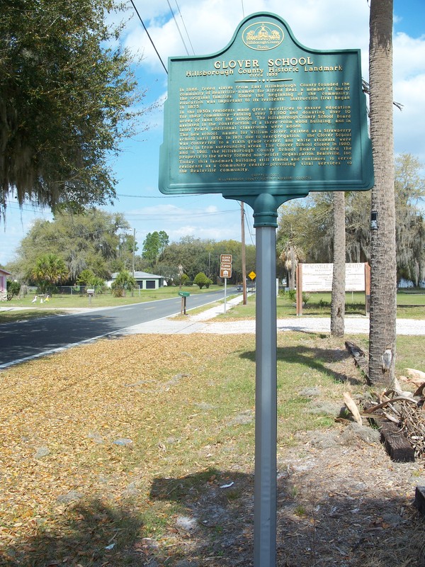 Hillsborough County Historical Marker Sign.