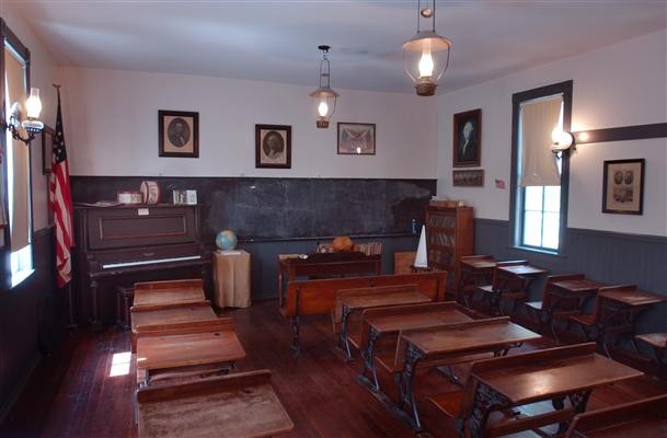 Inside the one room schoolhouse