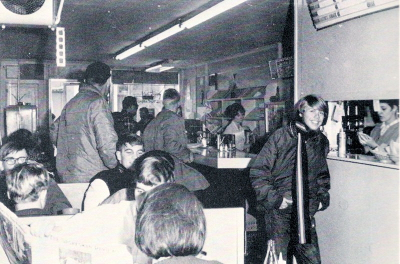 people inside the Malt Shop 1966