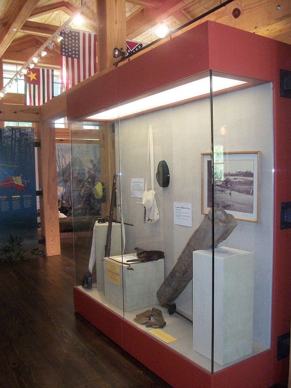 One of the displays in the visitor center