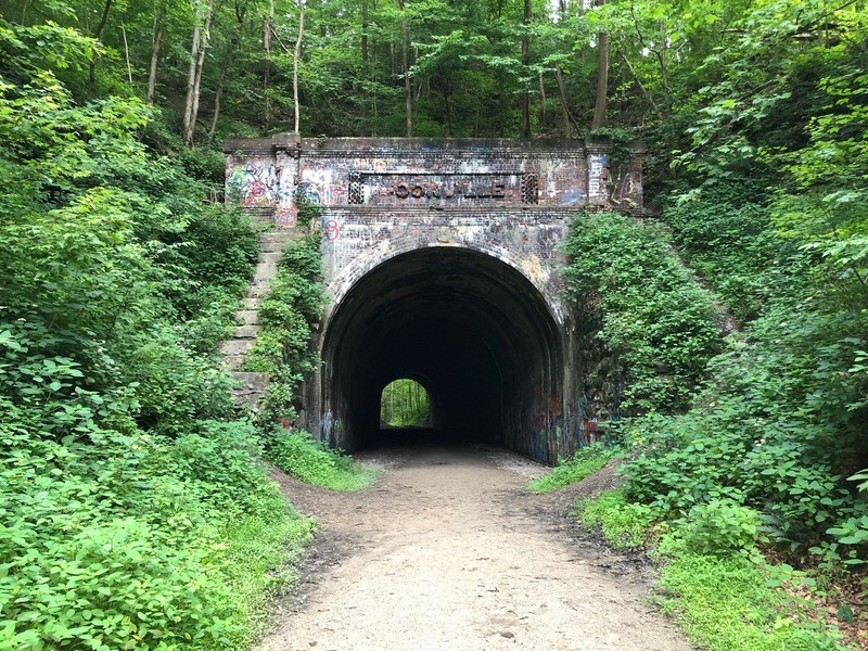 Western portal of the Moonville Tunnel. June 22, 2019.