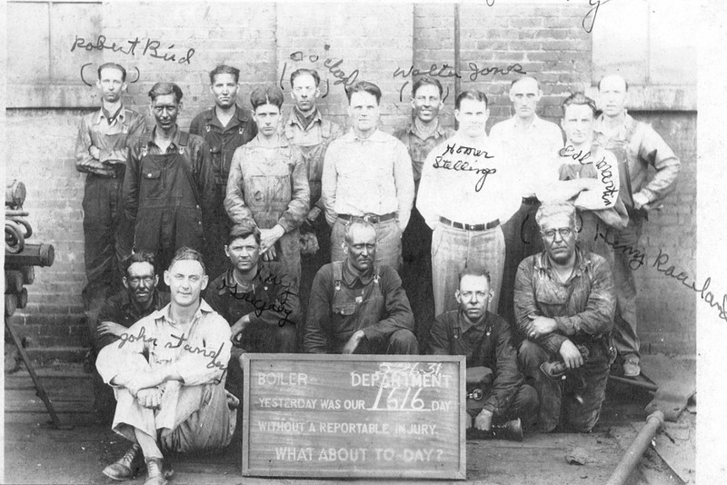 1921 photo of the boiler department located at this L&N station