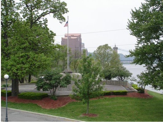 The flagpole located in the General James Taylor Park. 