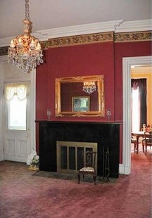 The James Taylor Mansion has several fireplaces. 