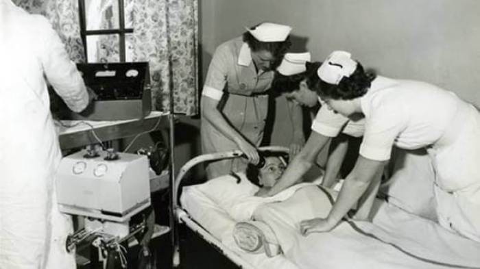 Nurses give Electroshock therapy Treatment on a child at Bellevue