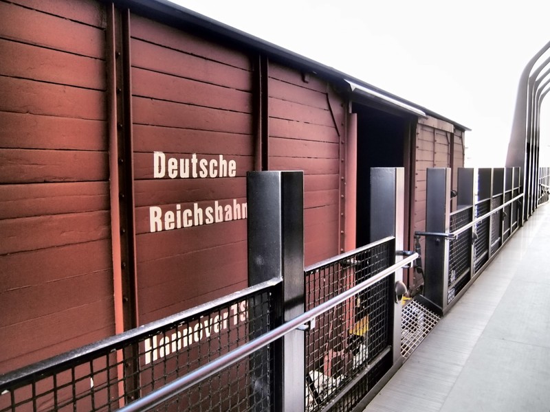 View of our authentic German boxcar.