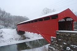 The Barrackville Bridge is the second-oldest covered bridge in West Virginia