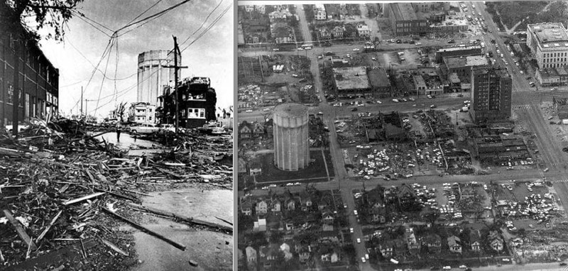 Images of destruction