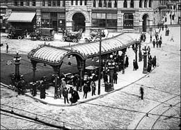 The Pergola, with Pioneer Building behind, Pioneer Square, Seattle, 1910s Seattle Municipal Archives