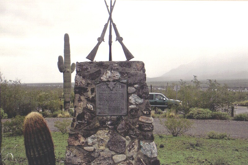 Mormon Battalion Marker in Picacho Pass State Park
