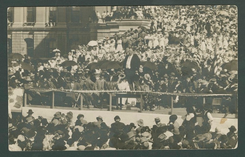 President Taft dedicating the cornerstone of the building, 1911