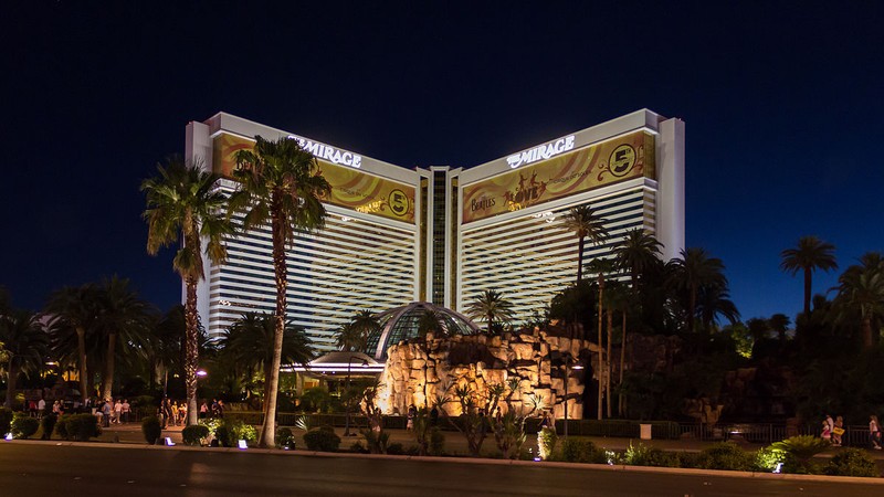 A view of the Mirage.