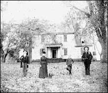 Historical Photo of Rosedale Plantation Exterior and Inhabitants, undated