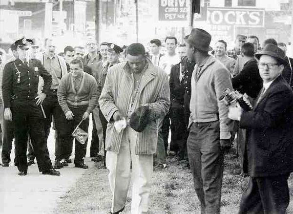 Freedom Riders at Rock Hill Greyhound Bus Stop